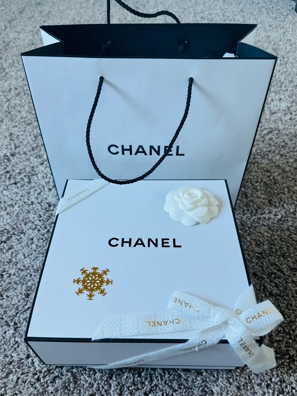 Chanel Gift  Box, Bag, Camila and Ribbon